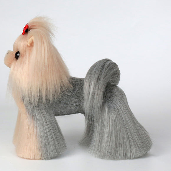 Mr. Jiang Yorkshire Full Body Hair – Realistic Replacement Coat for Small Dog Mannequin