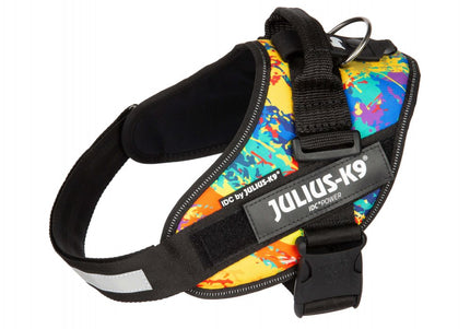 Julius-K9 IDC Powerharness Crazy – High-Quality Adjustable Harness, Vibrant Pattern Design