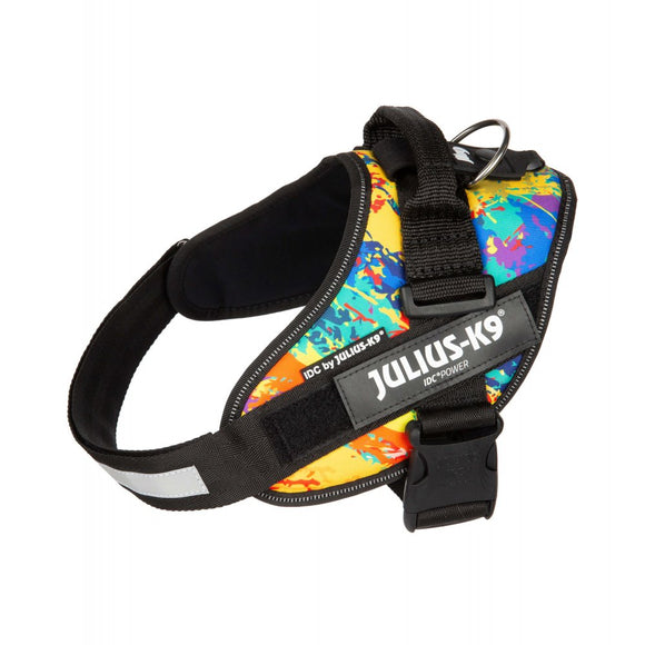 Julius-K9 IDC Powerharness Crazy – High-Quality Adjustable Harness, Vibrant Pattern Design