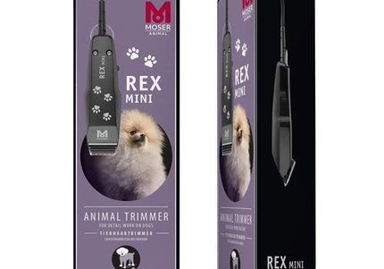 Moser Rex Mini Corded Trimmer – Precision Professional Clipper with Compact Ergonomic Design