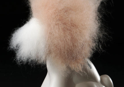Mr. Jiang Teddy Head Replacement Hair – Beige with White Muzzle, Realistic Texture