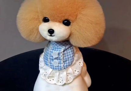 Mr. Jiang Teddy Head Replacement Hair – Beige with White Muzzle, Realistic Texture