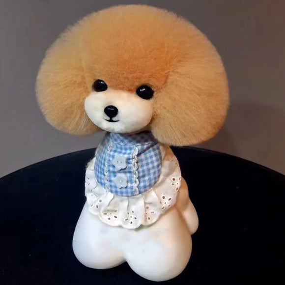 Mr. Jiang Teddy Head Replacement Hair – Beige with White Muzzle, Realistic Texture