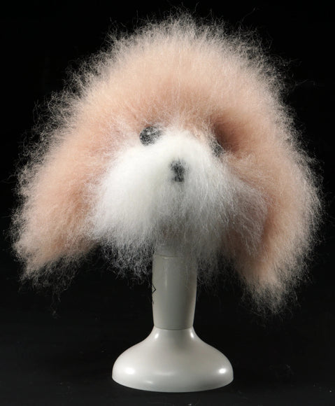 Mr. Jiang Teddy Head Replacement Hair – Beige with White Muzzle, Realistic Texture