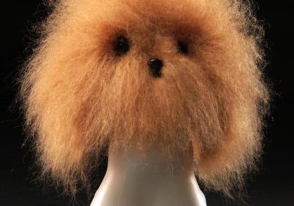 Mr. Jiang Teddy Head Replacement Hair – Brown Synthetic Fur, Realistic Texture, Easy to Attach