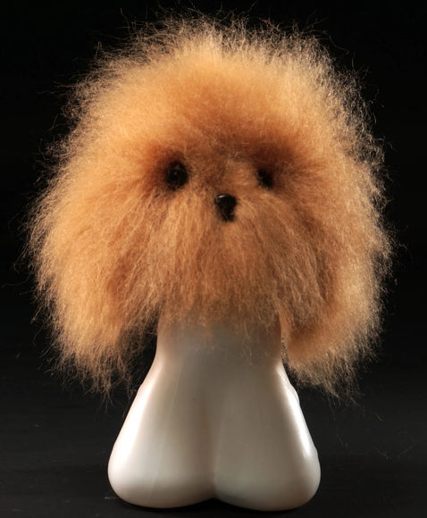 Mr. Jiang Teddy Head Replacement Hair – Brown Synthetic Fur, Realistic Texture, Easy to Attach