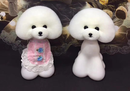 Mr. Jiang Teddy Grooming Head Replacement Hair – Soft White Synthetic Fiber, Natural Look