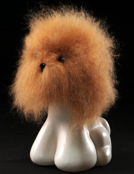 Mr. Jiang Teddy Head Replacement Hair – Brown Synthetic Fur, Realistic Texture, Easy to Attach
