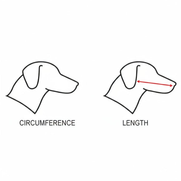 Record Adjustable Dog Muzzle – Durable Plastic Construction, XXXL Size, Secure Fit