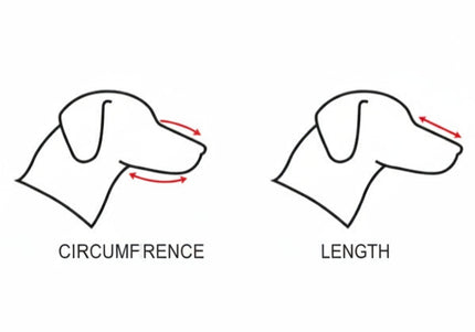 Record Adjustable Dog Muzzle – Durable Plastic Construction, XXXL Size, Secure Fit