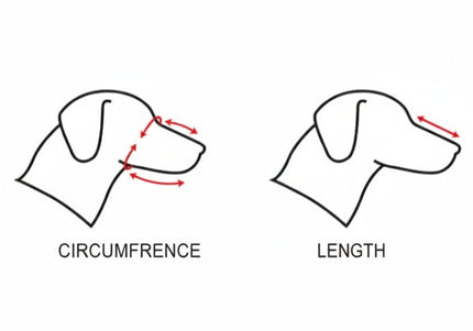 Record Adjustable Dog Muzzle – Durable Plastic Construction, XXXL Size, Secure Fit