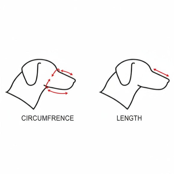 Record Adjustable Dog Muzzle – Durable Plastic Construction, XXXL Size, Secure Fit