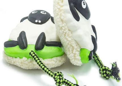 Max&Molly Woody The Sheep Plush Toy – Multifunctional 30cm Squeaker Sheep, Durable Design