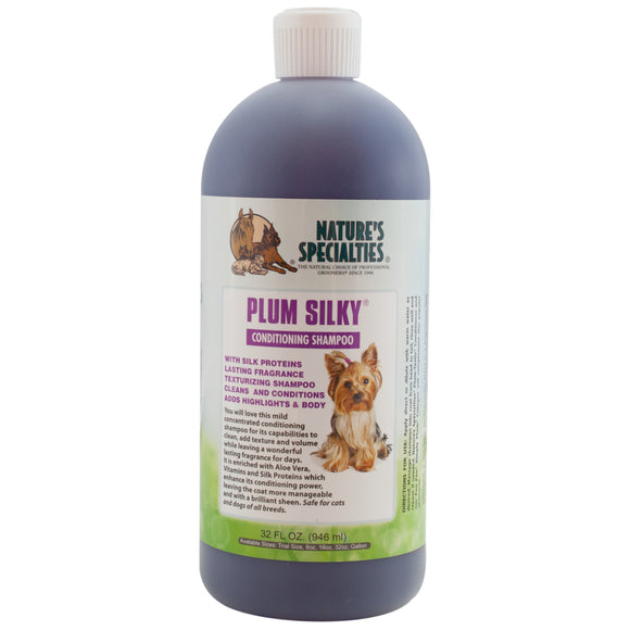 Nature's Specialties Plum Silky Shampoo – Nourishing Silk-Infused Concentrate, 946ml Bottle