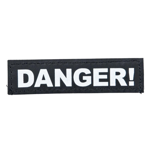 Julius K-9 Danger Patch XXXS – Durable Harness Patch, 2x8cm Size, Easy Attachment