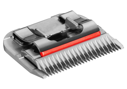 Heiniger Red Line Clamp Holder – Snap-On Blade Organizer, Secure Storage for Razor Attachments