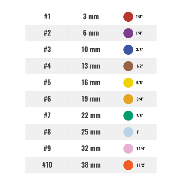 Heiniger Wide W-Snap-On Stainless Steel Comb Set – Durable Spacers for Wide Blades, 8 Pieces