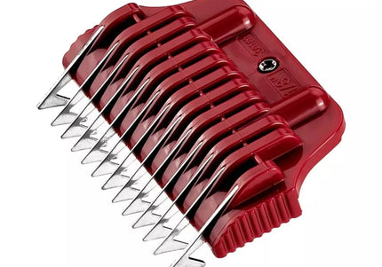 Heiniger Wide W-Snap-On Stainless Steel Comb Set – Durable Spacers for Wide Blades, 8 Pieces