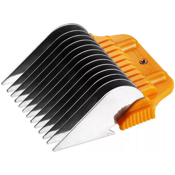 Heiniger Wide W-Snap-On Stainless Steel Comb – 19mm Spacer Attachment, Durable Design