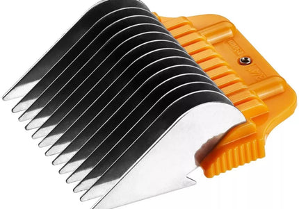 Heiniger Wide W-Snap-On Stainless Steel Comb Set – Durable Spacers for Wide Blades, 8 Pieces