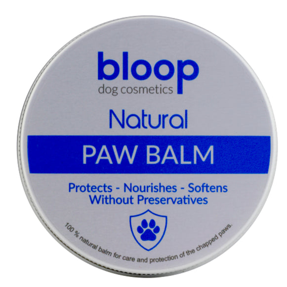 Bloop Natural Paw Balm 60ml – Beeswax and Shea Butter Moisturizing Formula, Gentle Care
