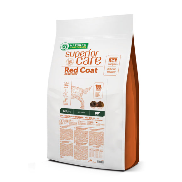 Nature’s Protection Superior Care Red Coat Adult Lamb & Krill Dog Food – 10kg, All Breeds