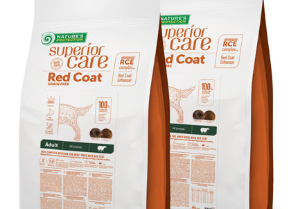 Nature’s Protection Superior Care Red Coat Adult Lamb Dog Food – With Krill, 2 x 10kg Bags