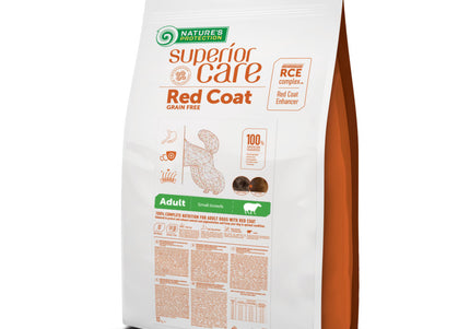 Nature’s Protection Superior Care Red Coat Adult Small Breeds Lamb – Nutrient-Rich Dry Food with Krill, 10kg