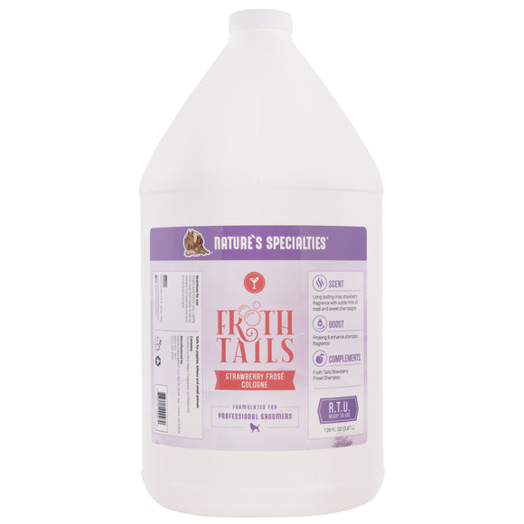 Nature's Specialties Froth Tails Strawberry Frose Cologne – Scented Grooming Spray, Strawberry & Pink Champagne, 3.8L
