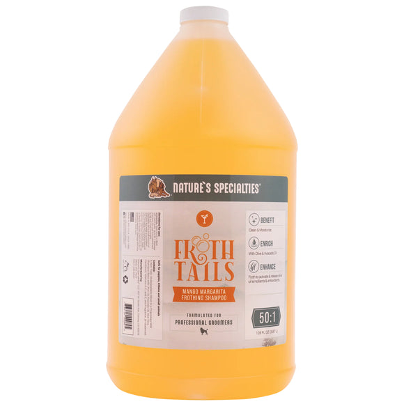 Nature's Specialties Froth Tails Mango Margarita Shampoo – Moisturizing Concentrate, Fruity Scent, 3.8L