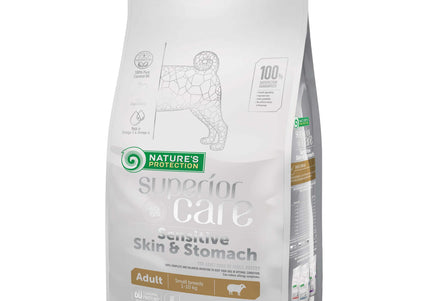 Nature’s Protection Superior Care Sensitive Skin & Stomach Adult Small Breeds Lamb – Hypoallergenic Dog Food, 1.5kg