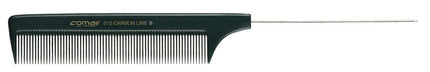 Comair Carbon Profi Line 510 Comb 20.5cm – Fine Tooth Professional Comb with Metal Tail