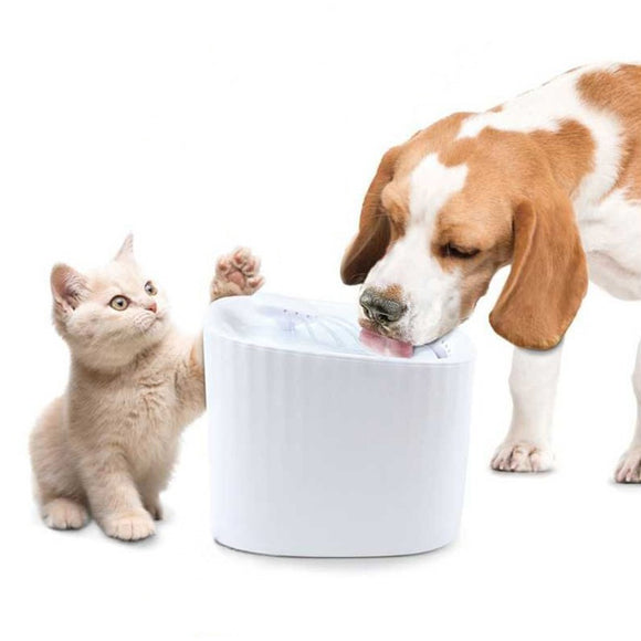 Record Nettuno Fountain 3L – Elegant Pet Water Dispenser with LED Light and Water Level Indicator