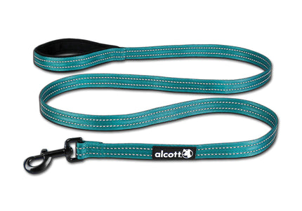 Alcott Adventure Leash 180cm Blue – Reflective Tape, Medium, Durable Outdoor Design