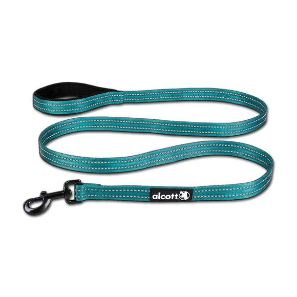 Alcott Adventure Leash 180cm Blue – Reflective Tape, Medium, Durable Outdoor Design