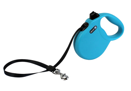 Alcott Wanderer Retractable Leash 5m Blue – Compact Tangle-Free Design, Small Size