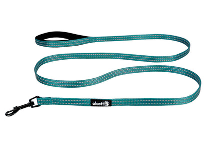 Alcott Adventure Leash 180cm Blue – Reflective Tape, Medium, Durable Outdoor Design