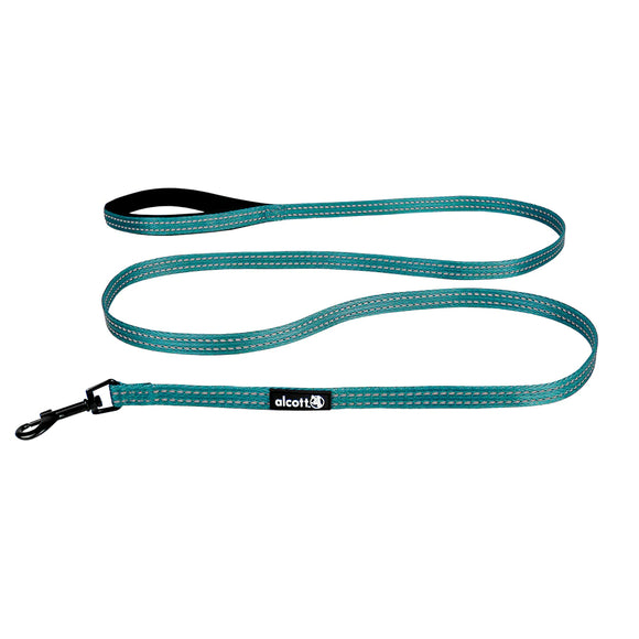 Alcott Adventure Leash 180cm Blue – Reflective Tape, Medium, Durable Outdoor Design