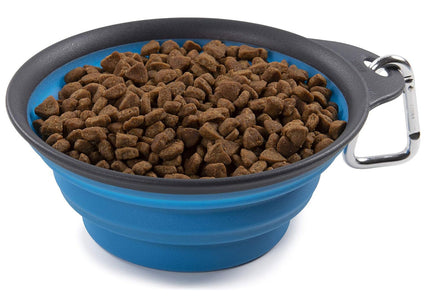 Dexas Collapsible Travel Cup – Compact Silicone Design with Integrated Bottle Holder, Fuchsia