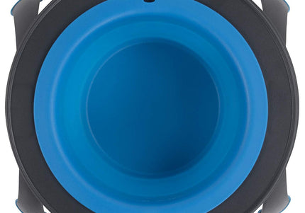 Dexas Popware Collapsible Raised Feeder 946ml – Foldable Elevated Dog Bowl, Fuchsia, Space-Saving Design