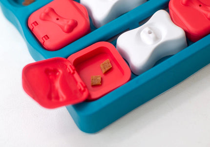 Nina Ottosson Dog Brick Puzzle Game – Interactive Level 2 Treat Dispenser, Durable Design