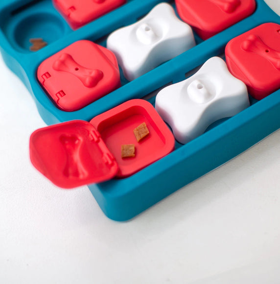 Nina Ottosson Dog Brick Puzzle Game – Interactive Level 2 Treat Dispenser, Durable Design
