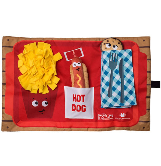 Nina Ottosson Activity Matz Fast Food Fun – Sensory Smell Mat, 56x36cm, Engaging Puzzle Design