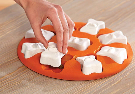 Nina Ottosson Dog Smart Level 1 Puzzle – Easy Interactive Treat-Dispensing Game, Durable Design