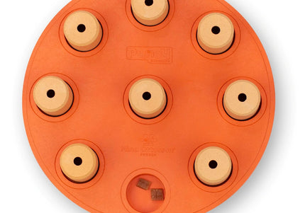 Nina Ottosson Dog Smart Level 1 Puzzle Game – Durable Composite, Easy Interactive Design in Orange