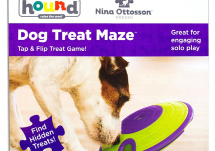Nina Ottosson Treat Maze Puzzle Toy – Interactive Green Level 2 Enrichment Feeder
