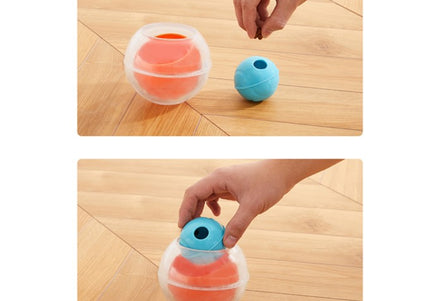 Nina Ottosson Dog Rumble Puzzle – Interactive Treat Ball, Level 1, Orange, Engaging Play