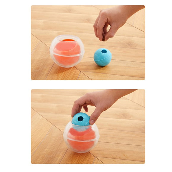 Nina Ottosson Dog Rumble Puzzle – Interactive Treat Ball, Level 1, Orange, Engaging Play