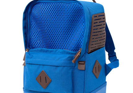 Kurgo Nomad Carrier Blue – Lightweight Travel Backpack, Breathable Design, Secure Zippers