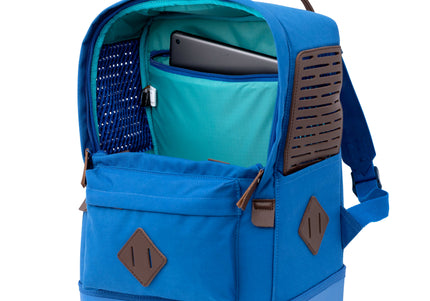 Kurgo Nomad Carrier Blue – Lightweight Travel Backpack, Breathable Design, Secure Zippers